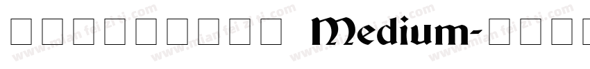 托加里特体トガリテ Medium字体转换